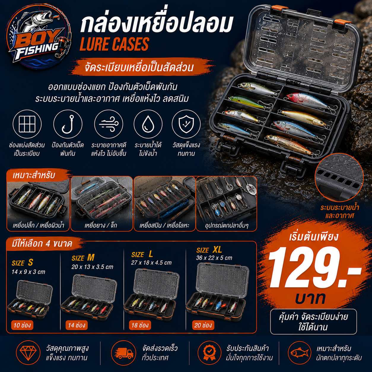 กล่องเหยื่อปลอม (Lure Cases)
